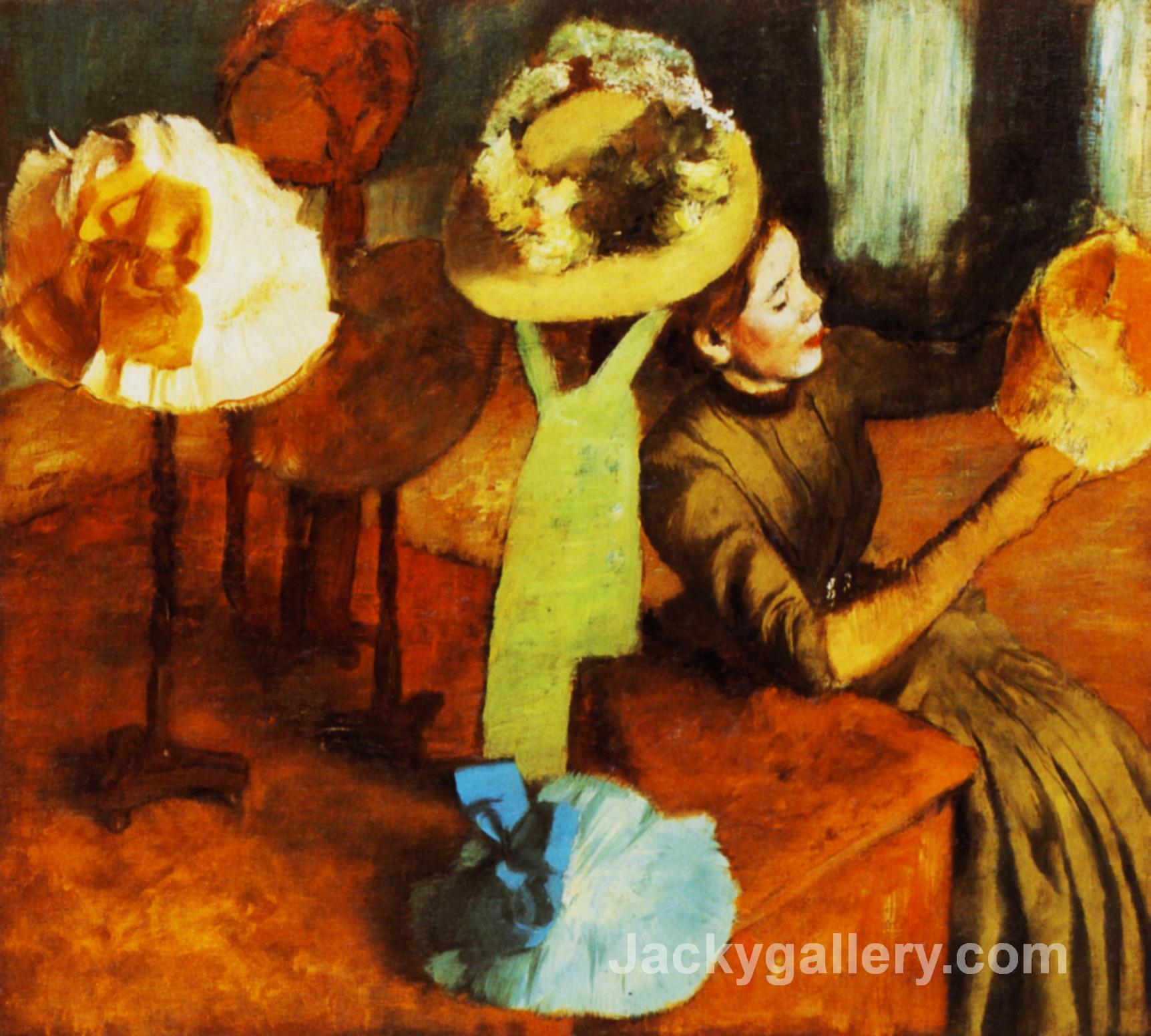 The Millinery Shop by Edgar Degas paintings reproduction